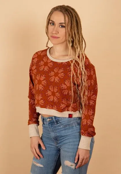 Die rote Zora Die rote Zora Cropped Sweater Starlight, Hazelnut, – Produktbild 1 von 4