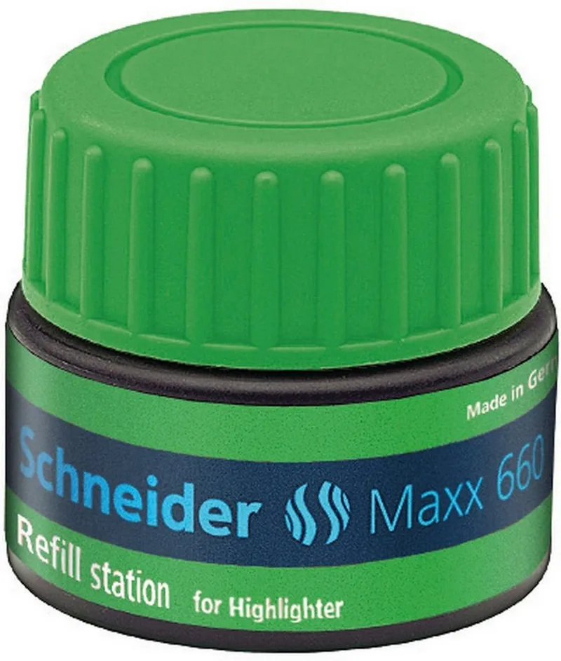 Schneider Schneider Nachfülltinte Maxx 660 für Textmarker Job, 30 ml, Grün, – Produktbild 2 von 2