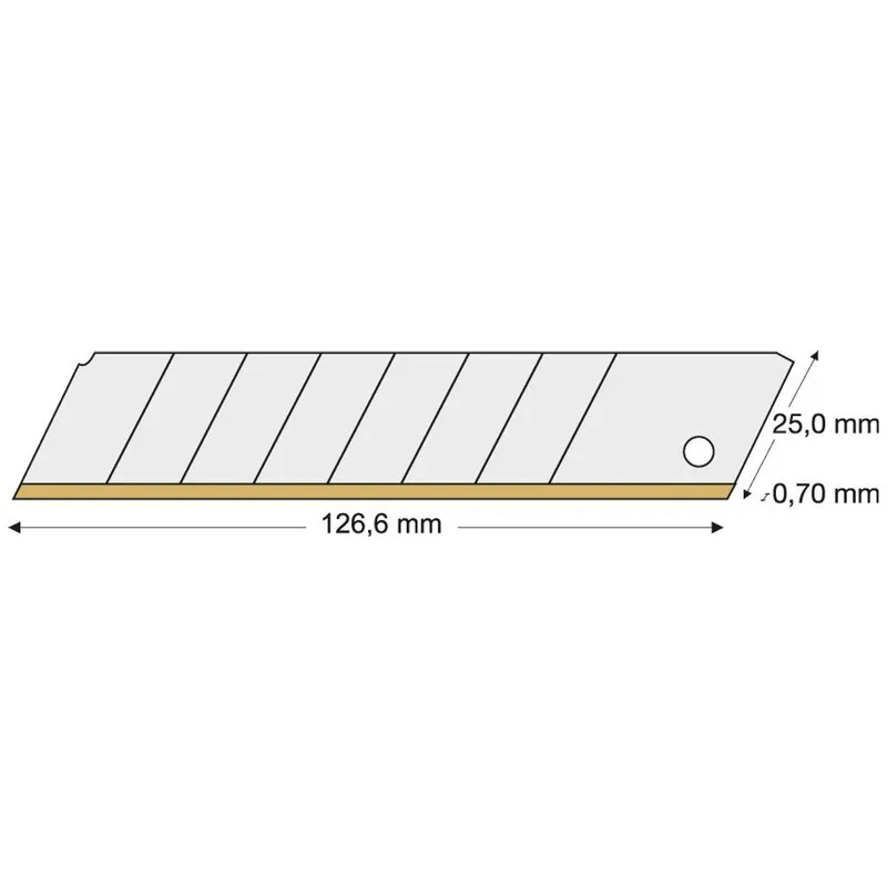 Lutz Lutz Abbrechklinge TiN 25 mm Pack a 10 Stk. – Produktbild 1 von 1