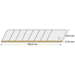 Lutz Lutz Abbrechklinge TiN 25 mm Pack a 10 Stk. – Produktbild 1 von 1