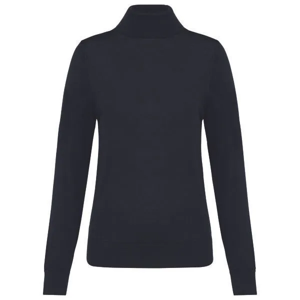 Greenspired Greenspired Merino-Damenpullover mit Rollkragen, Schwarz, – Produktbild 1 von 1