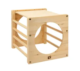 TP Toys Spielturm Holz Klettergerüst, Geeignet ab 12 M., Max. Benutzergewicht 40 KG, LxBxH 52x60x52cm – Produktbild 1 von 1
