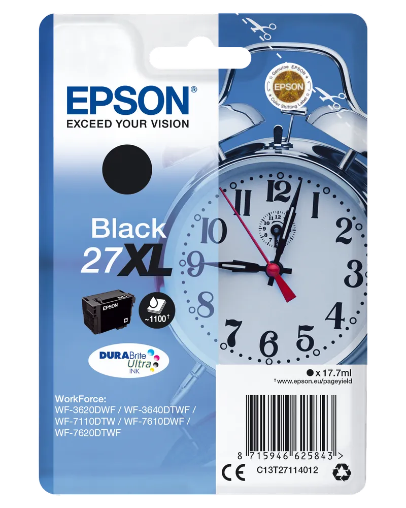 Epson Epson Tintenpatrone T2711XL schwarz – Produktbild 1 von 3