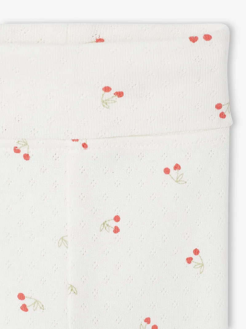 Vertbaudet Baby Leggings mit Ajourmuster, Wollweiß, – Produktbild 2 von 2
