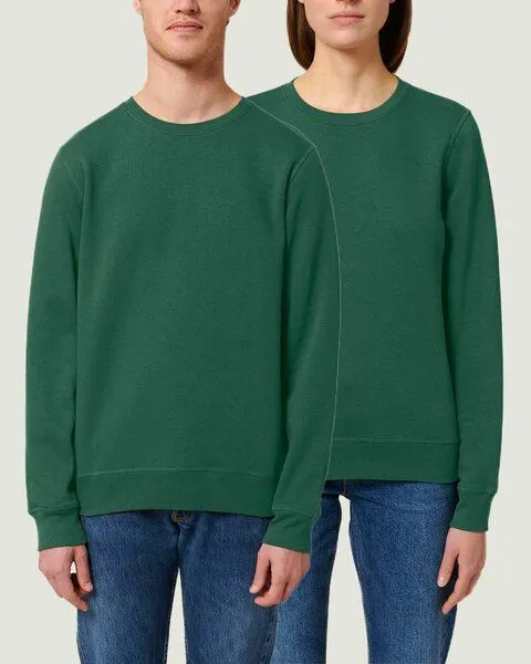 YTWOO YTWOO Unisex Sweatshirt | fairtrade & ökologisch, Grün (dunkel), – Produktbild 1 von 4