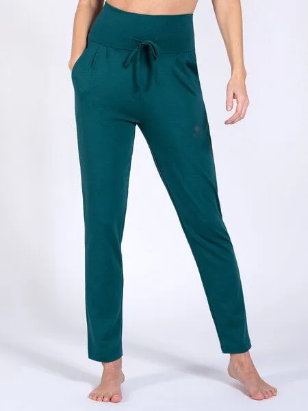 Magadi Magadi Yogahose SUSAN aus Naturmaterial, mit Taschen, Grün, – Produktbild 1 von 4