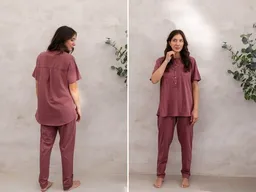 Yumeko Pyjamahose Damen "Yumeko" aus Baumwoll-Jersey – Produktbild 1 von 1