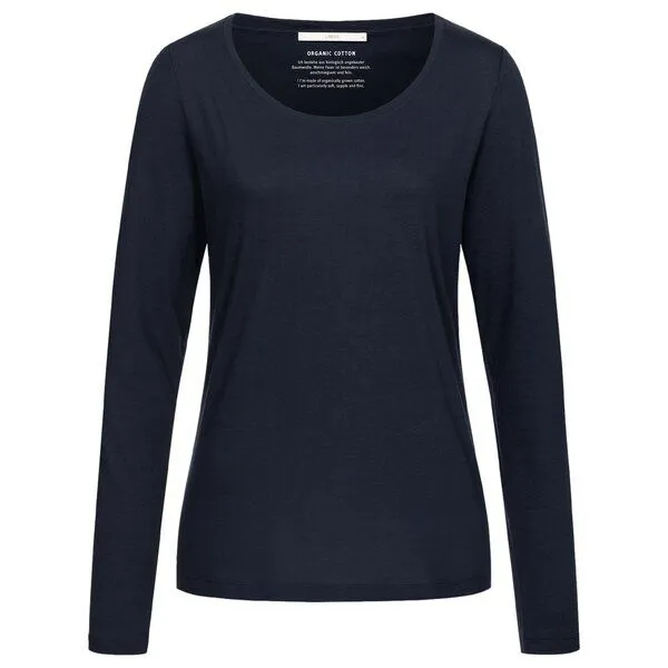LANIUS LANIUS Basic-Langarmshirt, Midnight, – Produktbild 1 von 4