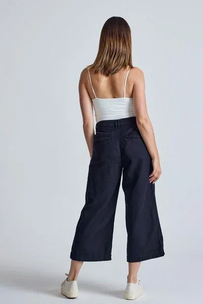 Flax and Loom Flax and Loom Leinen Culotte Betty, Black, – Produktbild 6 von 6