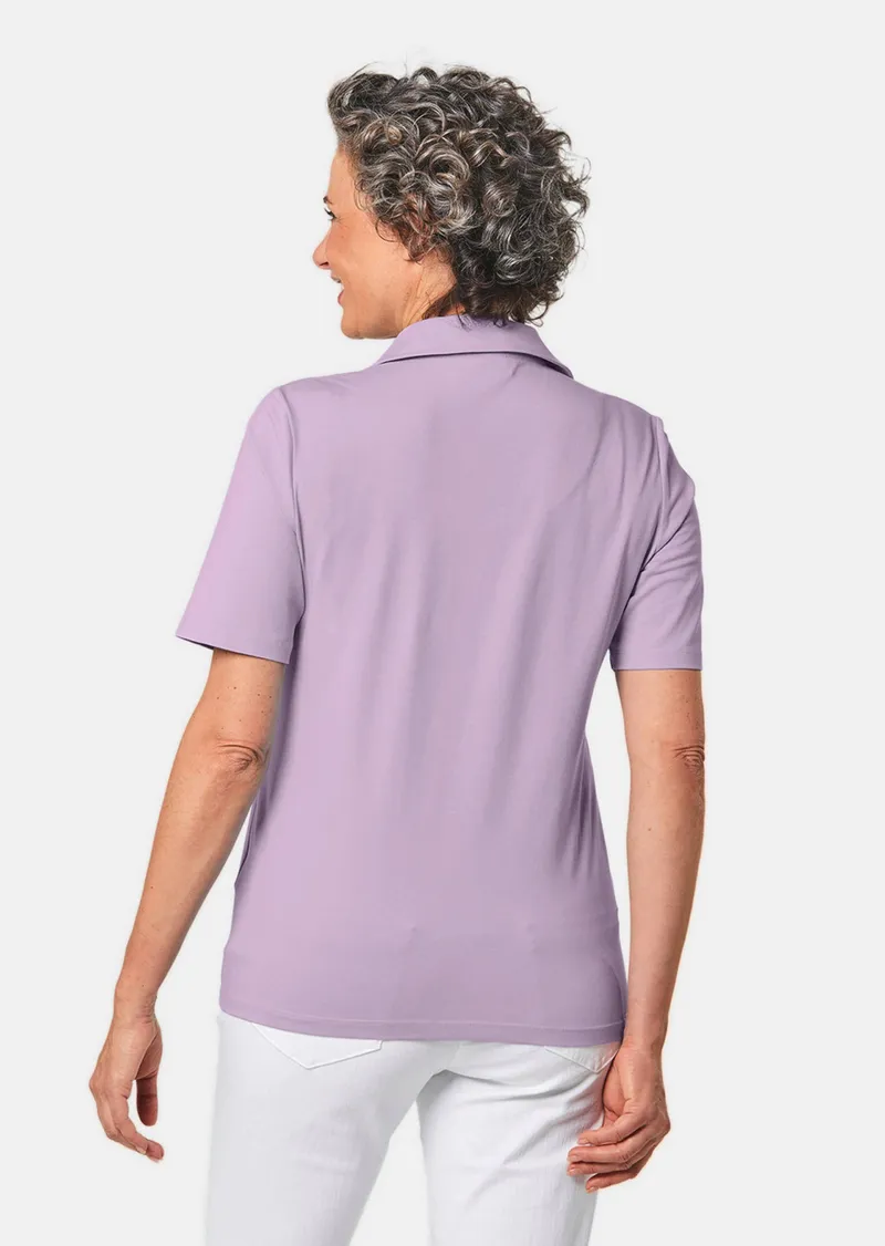 Goldner Stretchbequemes Poloshirt - flieder - Gr. 25 von Goldner Fashion, Lila, – Produktbild 3 von 3