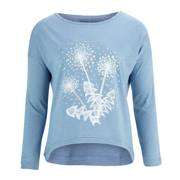 NATIVE SOULS NATIVE SOULS Longsleeve Oversize Damen, Light blue, – Produktbild 1 von 1