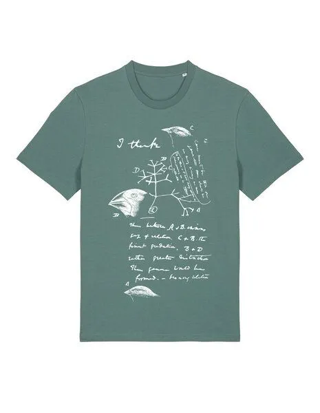 UNIPOLAR Unipolar Biologie T-Shirt | Evolutionstheorie, Green bay, – Produktbild 3 von 3