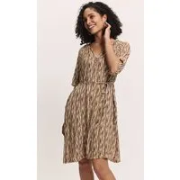 Tranquillo Kleid Saraah aus EcoVero™ Viskose - sand batik / 38 – Produktbild 1 von 2