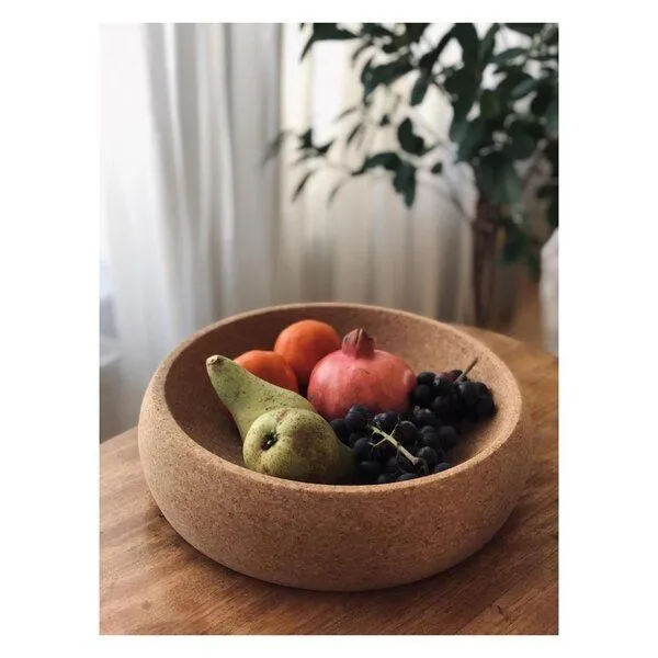 Kork-Deko Kork-Deko Große Obstschale aus Kork (Schüssel, Snackschale), ⌀=30cm – Produktbild 4 von 6