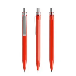 prodir prodir QS50 PMS Push Kugelschreiber, Red-Silver satin finish, Silber / rot, – Produktbild 1 von 1