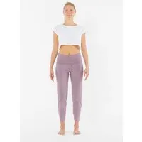 YOIQI YOIQI Yoga Leggings aus Bio-Baumwolle mit hohem Bund und weitem Bein, Lilac(flieder), – Produktbild 1 von 1