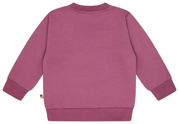 loud + proud loud + proud Babys & Kinder Sweatshirt mit Druckmotiv, GOTS-zertifiziert, Grape(rosa), – Produktbild 2 von 3