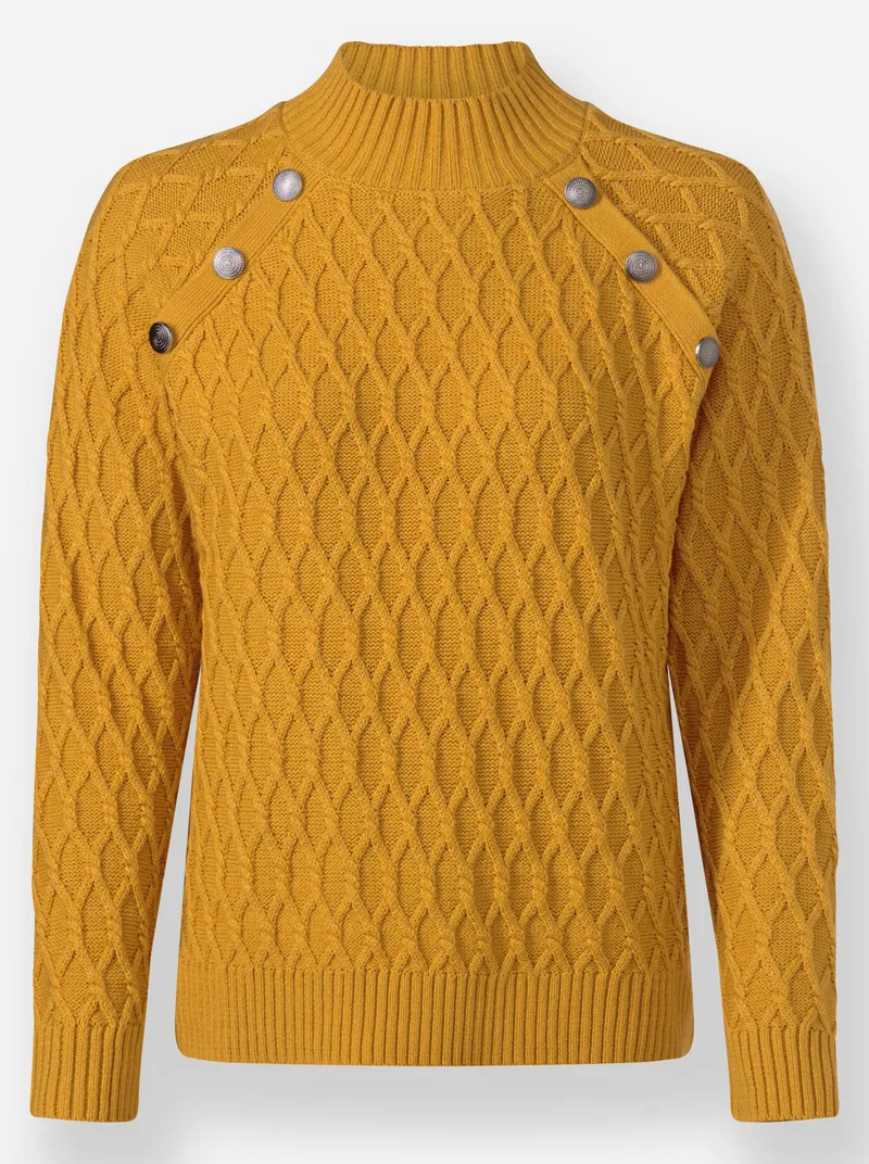Witt Stehkragenpullover ocker, Ocker, – Produktbild 1 von 2