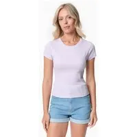 ORGANICATION ORGANICATION TILLDA | Rib T-Shirt aus TENCEL Modal und Bio-Baumwolle, Soft lilac, – Produktbild 1 von 1