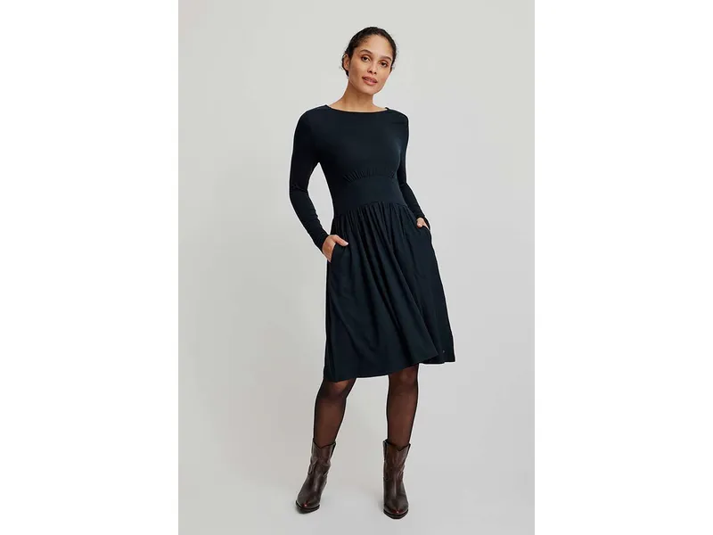 Tranquillo Tranquillo Feminines EcoVero™-Kleid, Black, – Produktbild 2 von 2