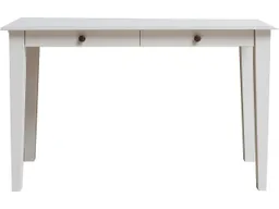 Schreibtisch "Solvita" mit 2 SL, B 120 x T 40 x H 75 cm, Kiefer weiß – Produktbild 1 von 1