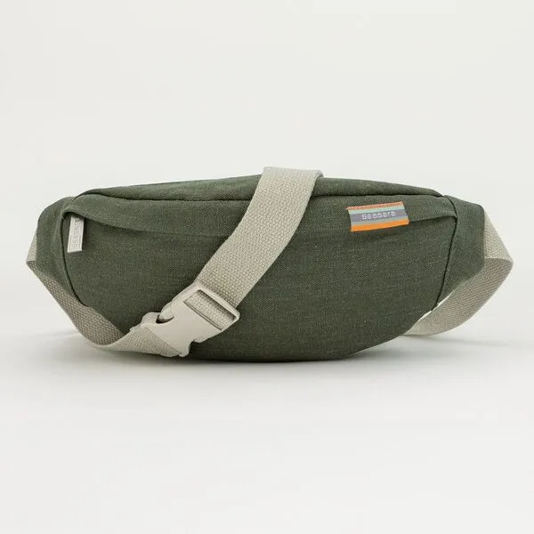 seasara seasara Bauchtasche Canvas aus Bio-Baumwolle/Hanf, Oliv, – Produktbild 1 von 4