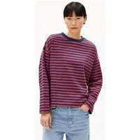 ARMEDANGELS ARMEDANGELS FRANKAA MAARLEN STRIPE Damen Sweatshirt aus Bio-Baumwolle, Blue noon-coral blush, – Produktbild 1 von 1