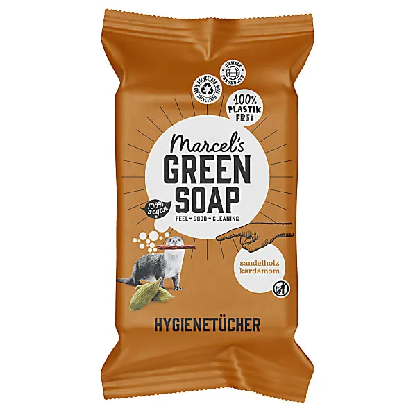 Marcel s Green Soap Marcel s Green Soap Marcel's Green Soap Hygienetücher Sandelholz & Cardamom – Produktbild 1 von 1