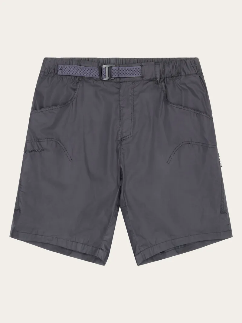 KnowledgeCotton Apparel KnowledgeCotton Apparel Herren vegan Shorts Vent Ripstop 90 Black Jet, Schwarz, – Produktbild 1 von 2