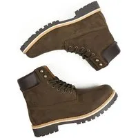 Will s Vegan Shop Will's Vegan Shop Dock-Boots Veganes Wildleder Herren, Dunkelbraunes veganes wildleder, – Produktbild 1 von 1