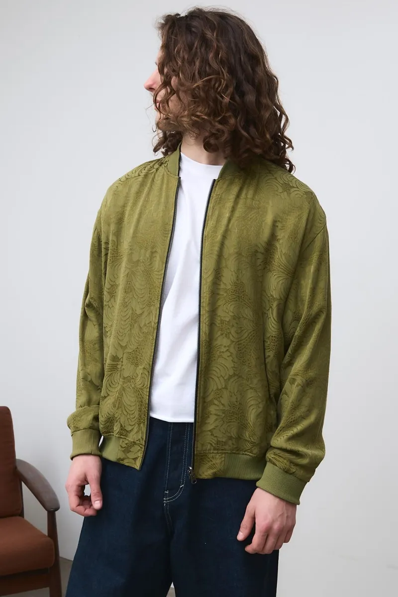 Yahmo Yahmo Herren vegan Jacke Bomber Reversible Fred Moss/Schwarz, Schwarz, – Produktbild 2 von 2