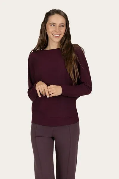 Urban Goddess Urban Goddess Budhi Yoga Langarm Shirt, Fig (lila), – Produktbild 1 von 4