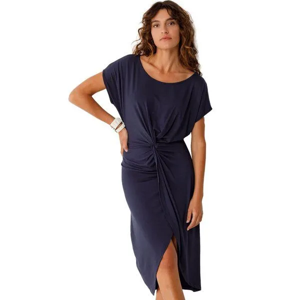 SKFK SKFK Kleid AMADE, Navy, – Produktbild 1 von 3