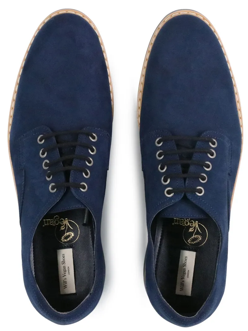 Will's Vegan Store Will's Vegan Store Herren vegan Signature Derbys Dunkelblau, Extra dunkelblau, – Produktbild 2 von 2