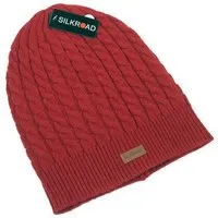 Silkroad - Diggers Garden Silkroad - Diggers Garden SILKROAD Mütze - Strickmütze mit Zopfmuster Beanie aus 100% Lammwolle, Rot, – Produktbild 1 von 1