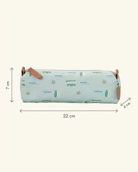 Fresk Fresk Federmäppchen für Kinder – 22 × 6 × 7 cm, aus recyceltem PET, Surf boy, – Produktbild 2 von 2
