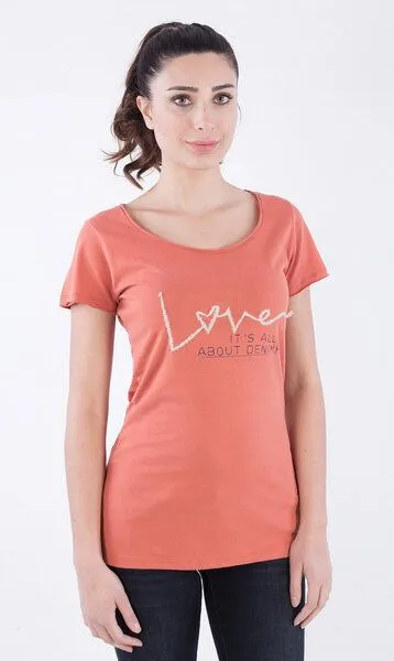 ORGANICATION ORGANICATION WOR-2166 DAMEN T-SHIRT, Terra cotta, – Produktbild 1 von 3
