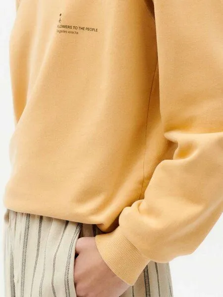 thinking mu thinking mu Sweatshirt mit Rundhalsausschnitt - FTP - aus 100% biologisch angebauter Baumwolle, Tagetes (gelb), – Produktbild 3 von 4