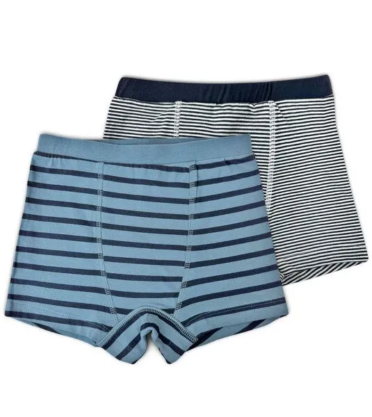 Gary Mash GARY MASH Jungen Boxershorts 2er-Pack aus Bio-Baumwolle, Streifen (blau), – Produktbild 1 von 1