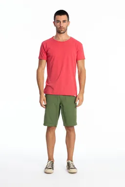 RAVENS VIEW IBIZA RAVENS VIEW IBIZA Herren vegan T-Shirt Rundhalsausschnitt Electric Red – Produktbild 1 von 1