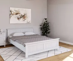 OTTO home Massivholzbett Juventus, Bett, Massivholzbett, Holzbett, Bettrahmen (Breite/Belastbarkeit 140cm/180 KG), Breite 90 cm, aus massiver Kiefer, FSC®-zertifiziert – Produktbild 1 von 1