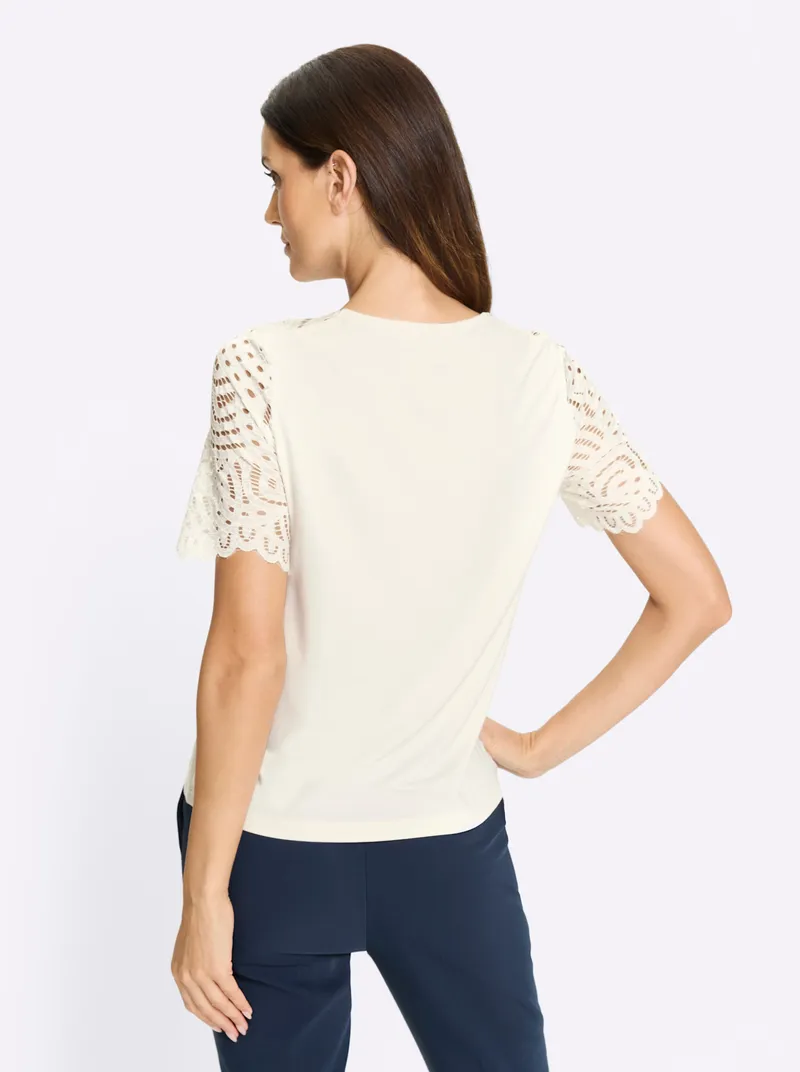 heine Kurzarmshirt ecru, Ecru, – Produktbild 2 von 2