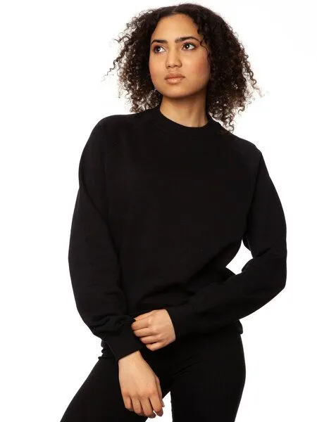 FellHerz FellHerz Damen Raglan Sweater bio & fair, Schwarz, – Produktbild 4 von 4