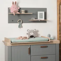 roba Roba Spannbezug für Wickelauflagen 75x85 cm Lil Planet frosty green – Produktbild 1 von 1