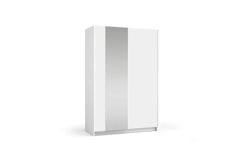 Home affaire Kleiderschrank Hildreth, Wäscheschrank, Schwebetüren, Versand nur 4,95! mit Spiegel, FSC®-zertifizierter Holzwerkstoff, Weiß, – Produktbild 2 von 4