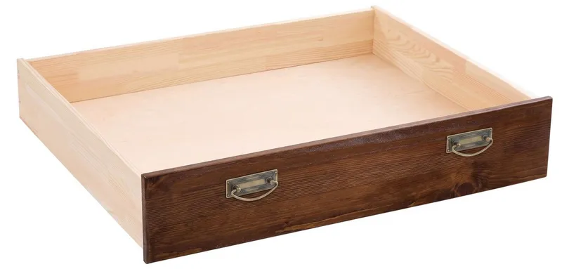 OTTO home Schubkasten Konrad, aus massivem Kiefernholz, FSC®-zertifiziert, mit Kunststoff-Rollen, Braun, – Produktbild 2 von 5