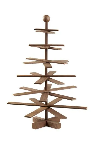 Habitree Habitree - nachhaltiger Weihnachtsbaum aus Holz - S - 95cm, Kebony clear wood (dunkel), – Produktbild 2 von 3