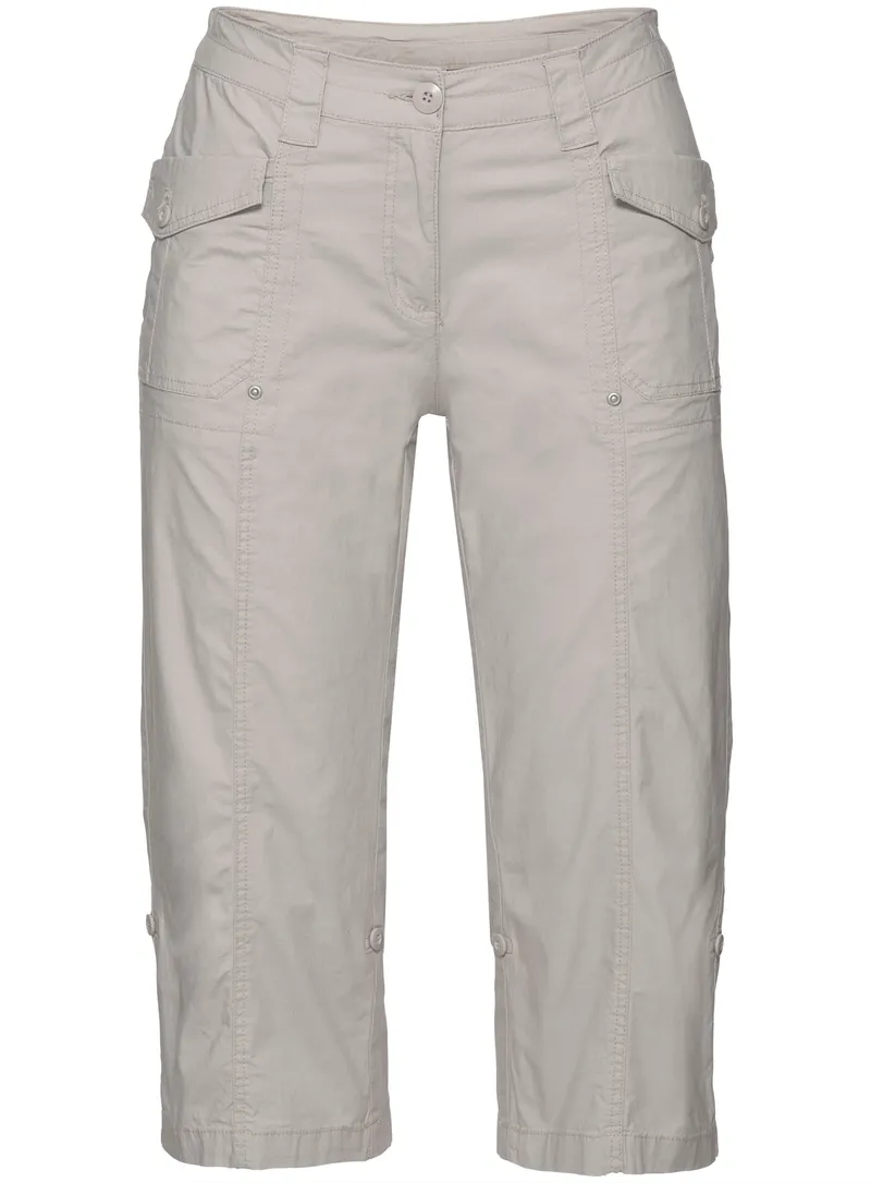 sheego 3/4-Hose beige, Beige, – Produktbild 1 von 2