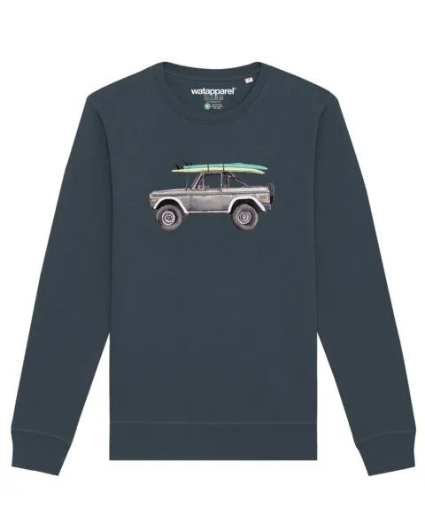 watapparel watapparel Sweatshirt Unisex Surf Pickup, India ink grey, – Produktbild 1 von 3
