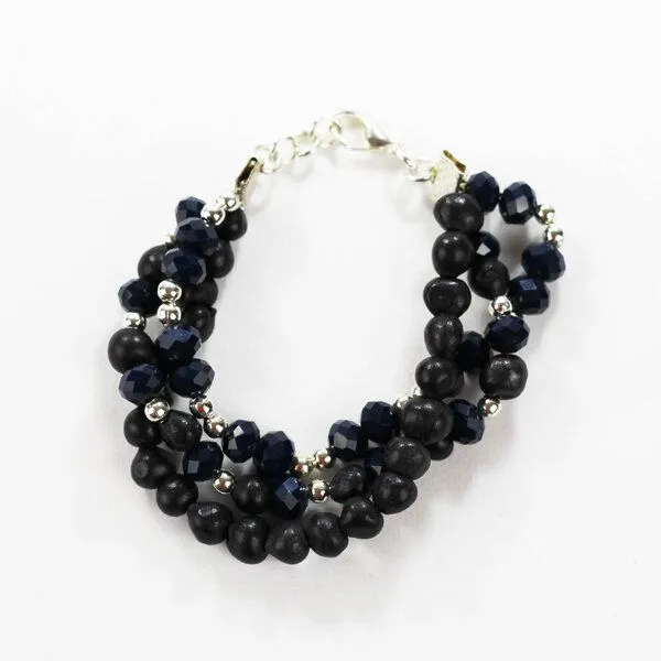 Mitienda Shop Mitienda Shop Perlenarmband Oaxaca, Blau, – Produktbild 1 von 3